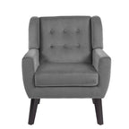 Poltrona moderna in velluto - 28.9L x 35.1A x 29.5P
