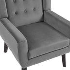 Poltrona moderna in velluto - 28.9L x 35.1A x 29.5P