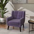 Poltrona moderna in velluto - 28.9L x 35.1A x 29.5P