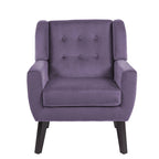 Poltrona moderna in velluto - 28.9L x 35.1A x 29.5P