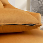 Poltrone Accent con Schienale Alto e Trapuntato, in Velluto, Set da 2