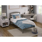 Letto a piattaforma Warren in legno massiccio con caricatore USB collegabile