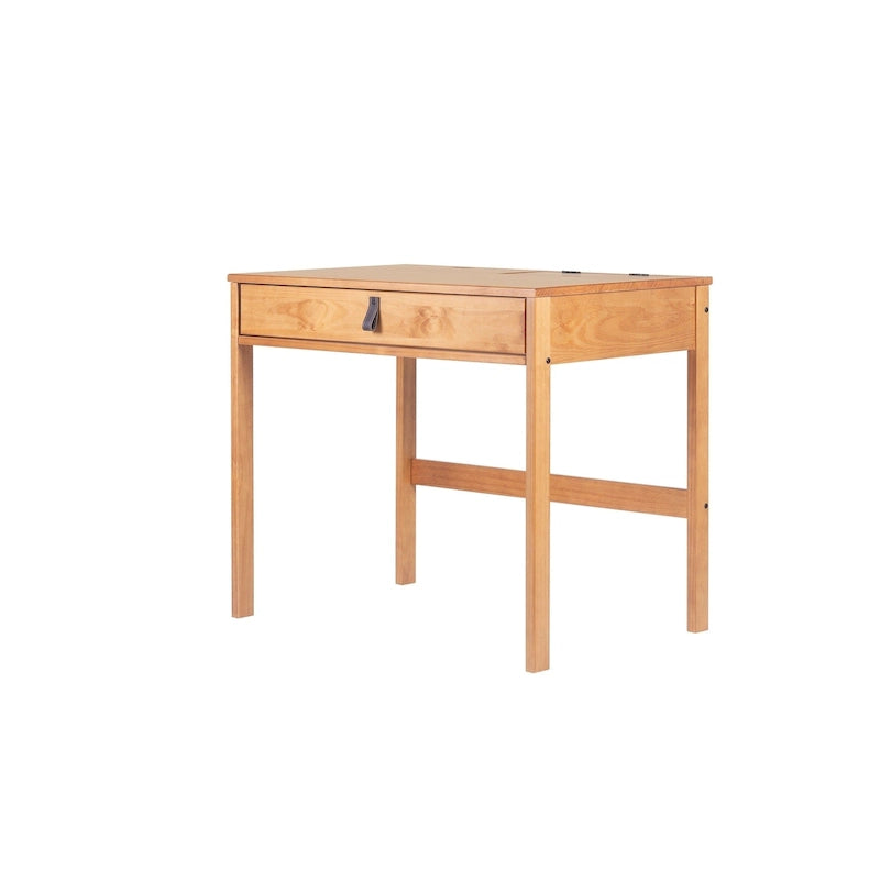 Scrivania moderna robusta in legno per ufficio/casa con cassetti e scomparti