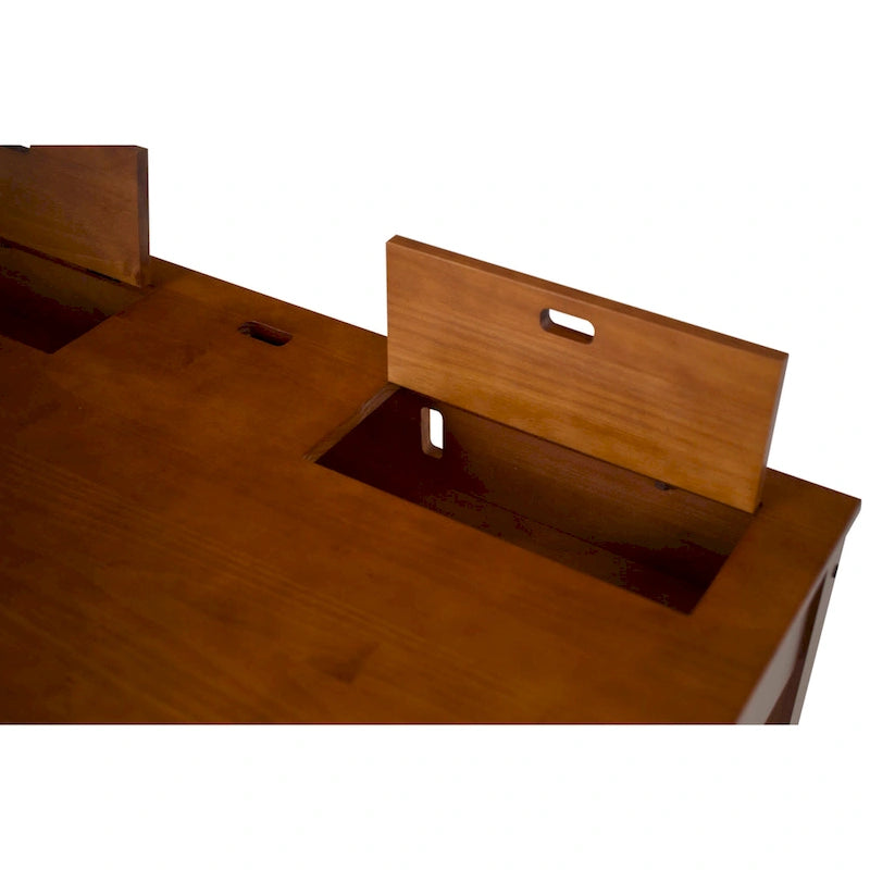 Scrivania moderna robusta in legno per ufficio/casa con cassetti e scomparti