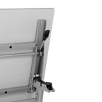 Tavolo da addestramento Flash Furniture Davis impilabile e ribaltabile per uso commerciale, con gambe a Y, pannello frontale, piano del tavolo e struttura