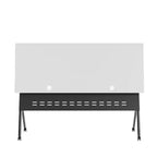 Tavolo da addestramento Flash Furniture Davis impilabile e ribaltabile per uso commerciale, con gambe a Y, pannello frontale, piano del tavolo e struttura