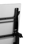 Tavolo da addestramento Flash Furniture Davis impilabile e ribaltabile per uso commerciale, con gambe a Y, pannello frontale, piano del tavolo e struttura