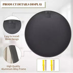 Specchio decorativo rotondo a parete HOMLUX 24/30, specchio da bagno per ingresso
