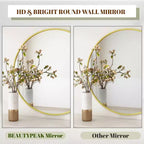 Specchio decorativo rotondo a parete HOMLUX 24/30, specchio da bagno per ingresso