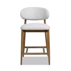 Jennifer Taylor Home Locke 26.5 Modern Upholstered Counter Stool with Wood Frame