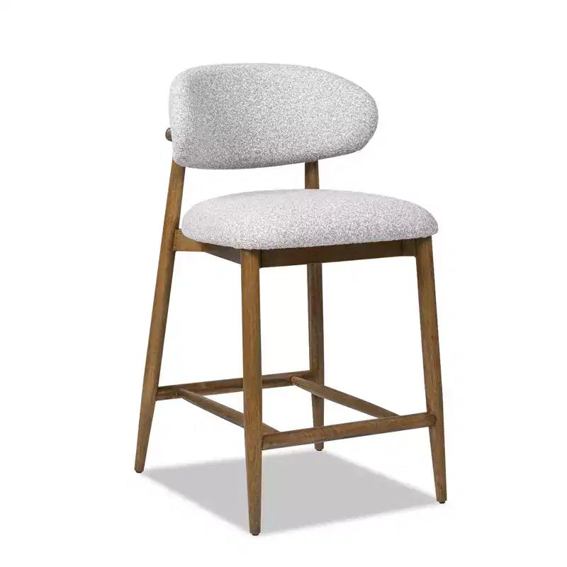 Sgabello da bancone moderno imbottito Jennifer Taylor Home Locke 26.5 con struttura in legno