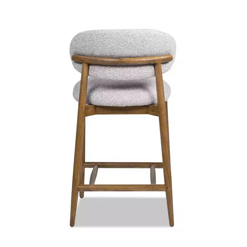 Sgabello da bancone moderno imbottito Jennifer Taylor Home Locke 26.5 con struttura in legno
