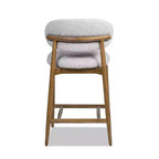 Sgabello da bancone moderno imbottito Jennifer Taylor Home Locke 26.5 con struttura in legno
