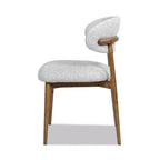 Jennifer Taylor Home Locke Sedia da pranzo moderna imbottita con struttura in legno, 20.5"