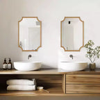 Specchio da parete WallBeyond Farm - Legno Naturale