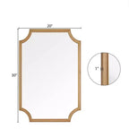 Specchio da parete WallBeyond Farm - Legno Naturale