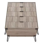 Manhattan Comfort Dumbo Set Comò Moderno a 5 Cassetti e Comodino a 2 Cassetti, 2 Pezzi