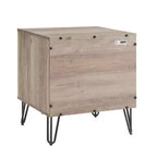 Manhattan Comfort Dumbo Set Comò Moderno a 5 Cassetti e Comodino a 2 Cassetti, 2 Pezzi