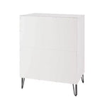 Manhattan Comfort Dumbo Set Comò Moderno a 5 Cassetti e Comodino a 2 Cassetti, 2 Pezzi