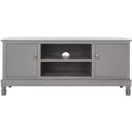 Halton 2 Door 1 Shelf Media Stand - MED5706 - White Wash Grey - Safavieh