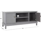 Mobile porta TV Halton a 2 ante e 1 ripiano - MED5706 - Bianco sporco grigio - Safavieh