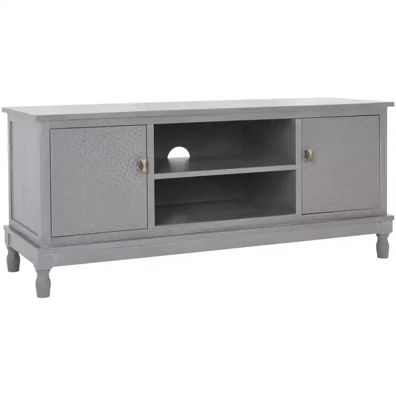 Mobile porta TV Halton a 2 ante e 1 ripiano - MED5706 - Bianco sporco grigio - Safavieh
