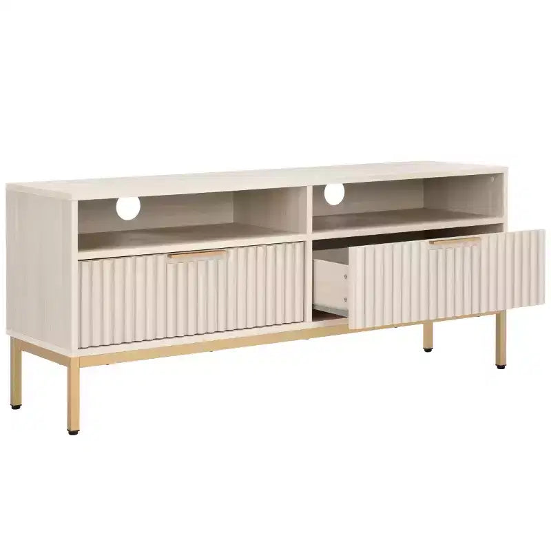 Lylia Mobile TV con 2 cassetti e 2 ripiani - MED9622 - Safavieh