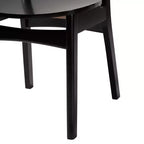 Set da pranzo di 5 pezzi in legno e rattan intrecciato Mid-Century Modern Baxton Studio Jeriah
