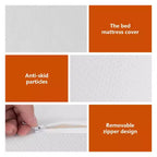 FDW Materasso in Memory Foam da 5 Pollici, Durezza Media, Certificato CertiPUR-US, Materasso in Scatola, Antidecubito, Senza Fibra di Vetro, Bianco