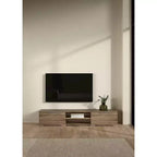 Tvilum, Mobile TV con 2 cassetti e 2 ripiani Match, Rovere Tartufo