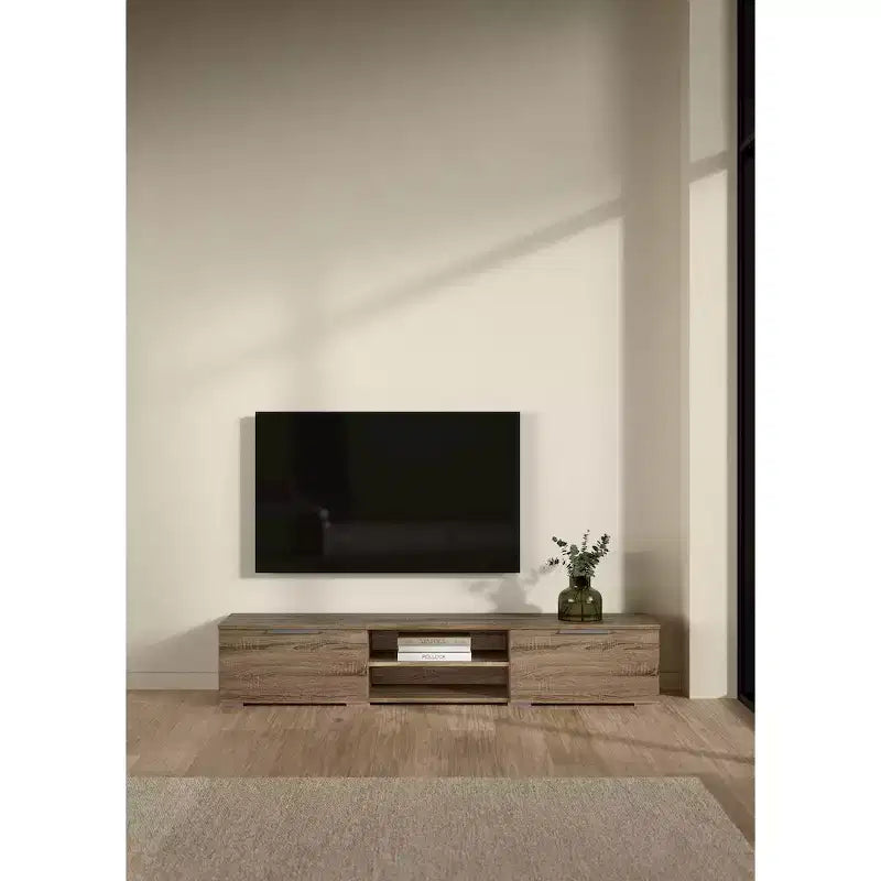 Tvilum, Mobile TV con 2 cassetti e 2 ripiani Match, Rovere Tartufo