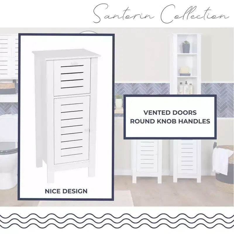 Mobiletto da pavimento per la biancheria da bagno Evideco French Home Goods