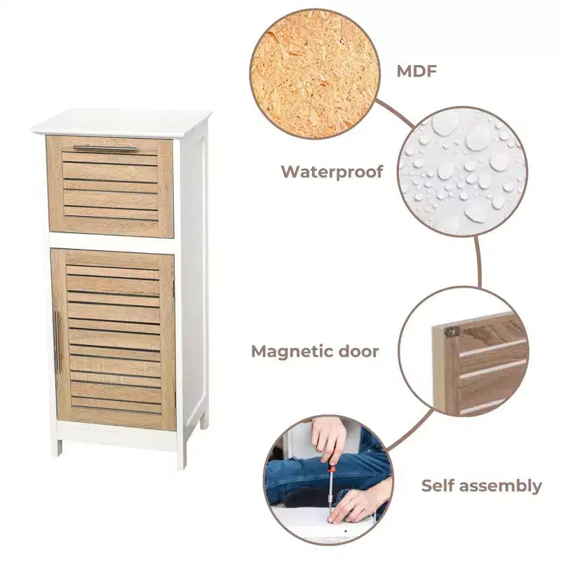 Mobiletto da pavimento per la biancheria da bagno Evideco French Home Goods