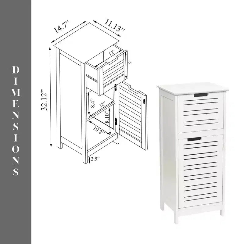 Mobiletto da pavimento per la biancheria da bagno Evideco French Home Goods