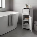 Evideco French Home Goods Bathroom Linen Storage Floor Cabinet