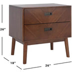 Comodino a 2 cassetti Donald - NST6405 - Safavieh