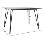 Tavolo da pranzo Lexzandra - DTB5805 - Naturale/Nero - Safavieh