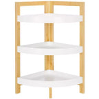 Adler 3 Tier Corner Shelf - STG1914 - White/Natural - Safavieh