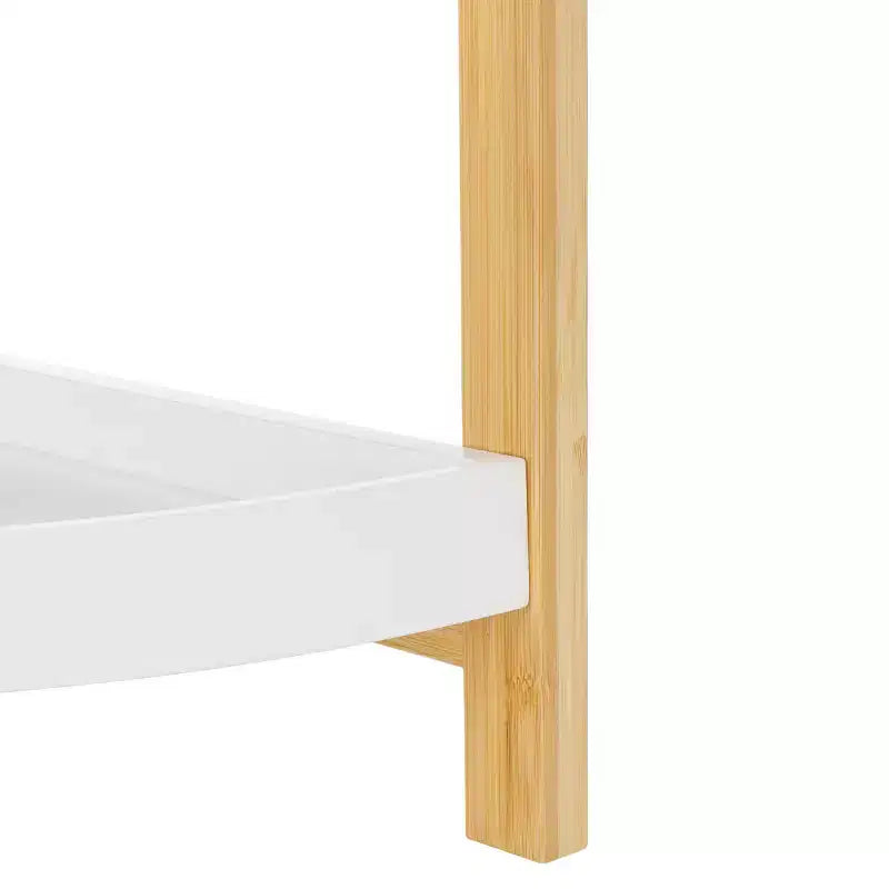 Scaffale angolare a 3 ripiani Adler - STG1914 - Bianco/Naturale - Safavieh