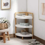 Scaffale angolare a 3 ripiani Adler - STG1914 - Bianco/Naturale - Safavieh