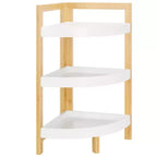 Scaffale angolare a 3 ripiani Adler - STG1914 - Bianco/Naturale - Safavieh