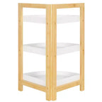 Scaffale angolare a 3 ripiani Adler - STG1914 - Bianco/Naturale - Safavieh