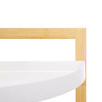 Scaffale angolare a 3 ripiani Adler - STG1914 - Bianco/Naturale - Safavieh