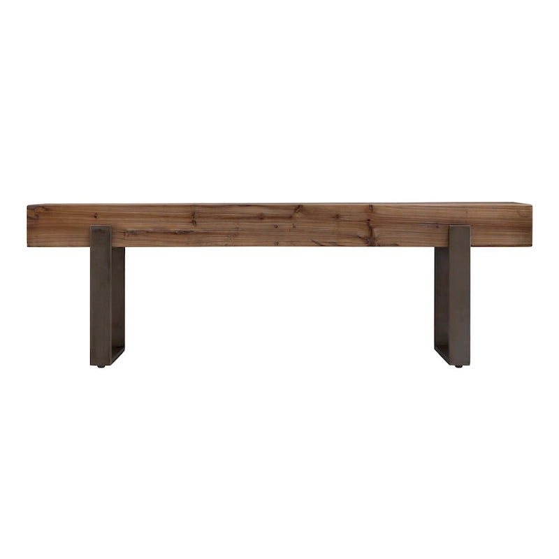 Panca industriale in legno riciclato
