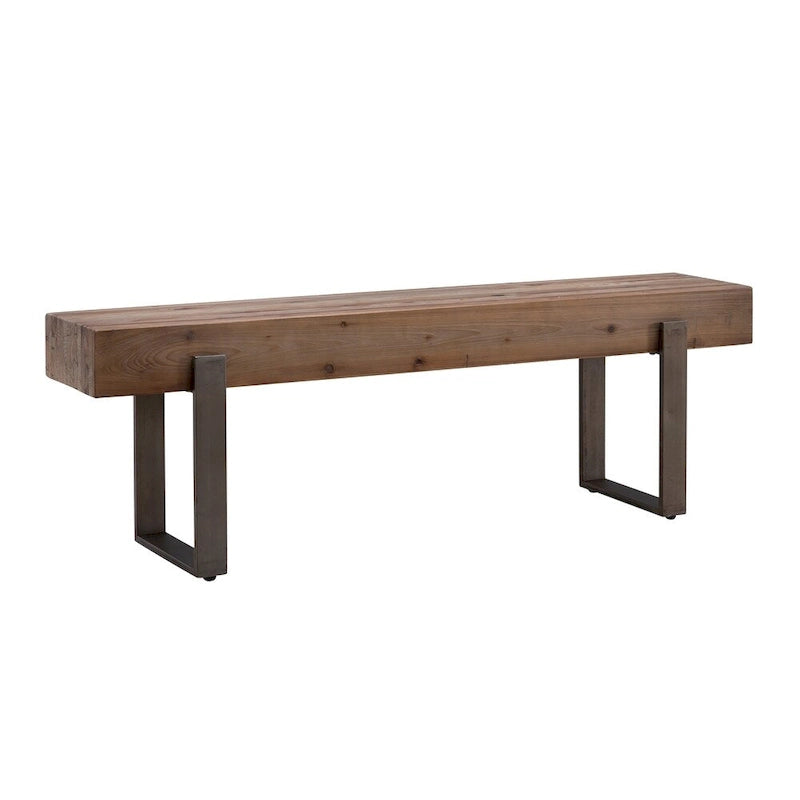 Panca industriale in legno riciclato