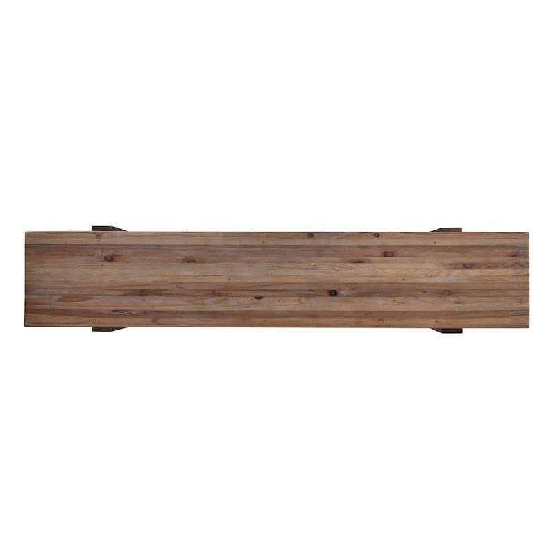 Panca industriale in legno riciclato