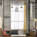 Famapy White Armoire With Hanging Rod and Mirrored Doors