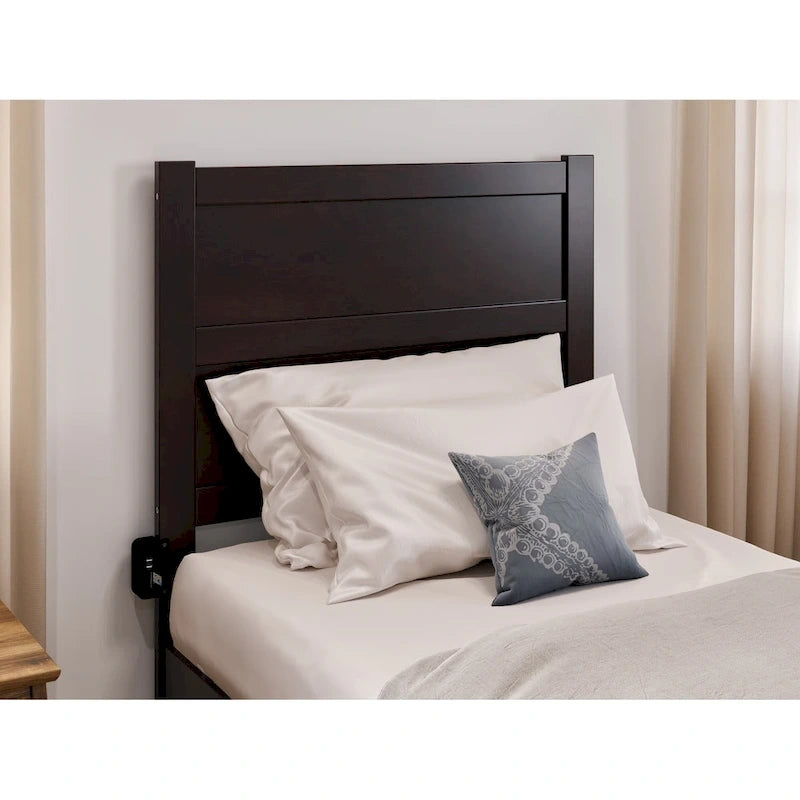 Piattaforma Letto XL con Pediera color Espresso