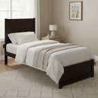 Piattaforma Letto XL con Pediera color Espresso
