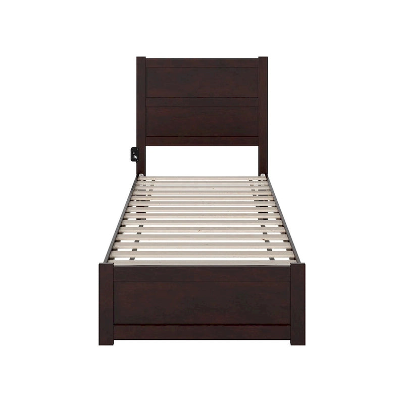 Piattaforma Letto XL con Pediera color Espresso